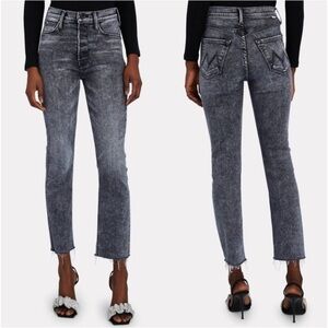 Mother Pixie Dazzler Ankle Fray Jeans in Train Stops [3503]